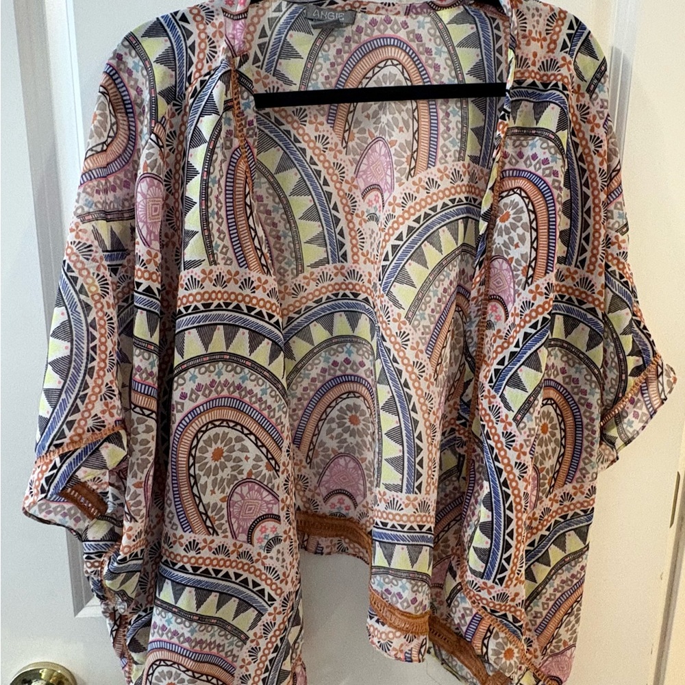 Colorful Patterned Summer Shrug - Picture 2 of 10